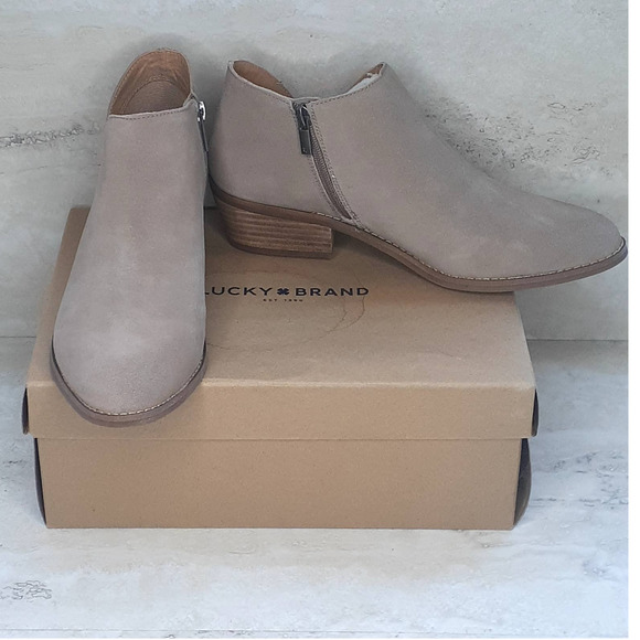 Lucky Brand Shoes - NIB Lucky Brand Frankela Ankle Booties Leather Size 10 Color is Stonebrook